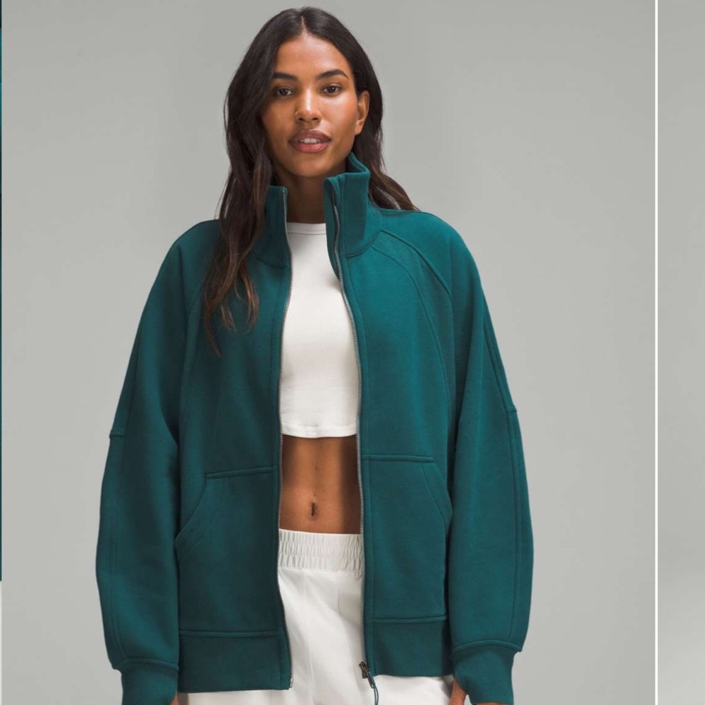 Scuba Oversized Funnel-Neck Full Zip